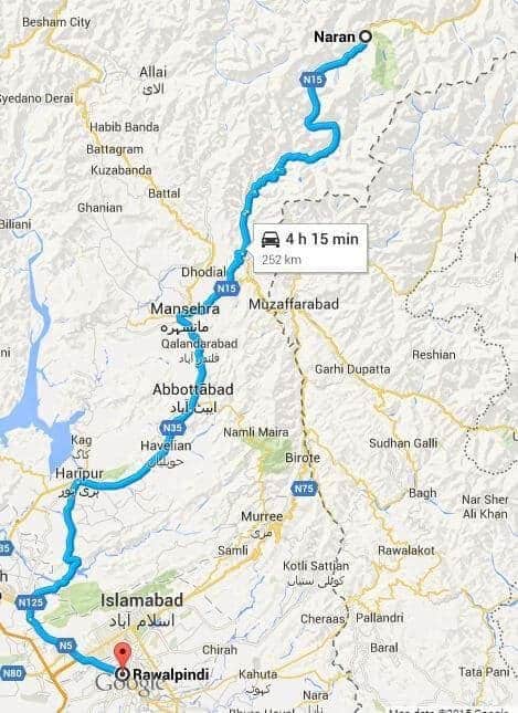 Rawalpindi to Naran